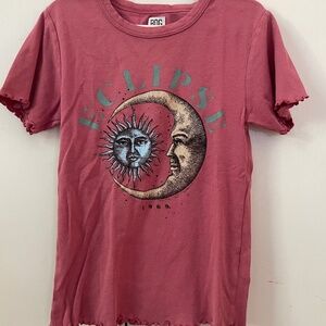 Urban Outfitters BDG Sun/Moon Print Top Rose Colored xs
